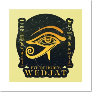 Golden Eye of Horus Posters and Art